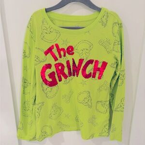 The Grinch long sleeve sequin t shirt